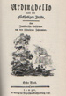 Wilhelm Heinse: Ardinghello - Titelblatt der Erstausgabe von 1787
